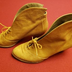 Unique leather booties by Shani Bar